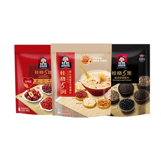 QUAKER 桂格 燕麦片5黑5润5红518g/450g/480g 猴头菇五谷杂粮零食食品零食