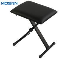 MOSEN 莫森 MS-10S琴凳 可升降折疊凳 鋼琴電子琴古箏二胡樂器通用單人琴凳 黑色