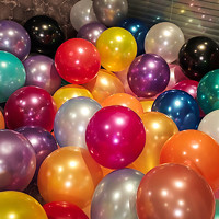 極度空間 氣球混色100只+氣筒生日裝飾場景布置求婚結婚慶典表白派對布置