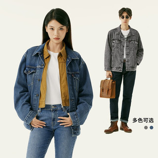 Levi's 李维斯 2024春季牛仔夹克外套情侣百搭 烟灰色 A5782-0004 M