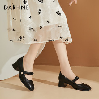 DAPHNE 达芙妮 夏季时尚休闲简约小皮鞋