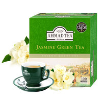 英国AHMAD TEA亚曼茶叶浓香型茉莉花茶绿茶袋泡茶2g×100包