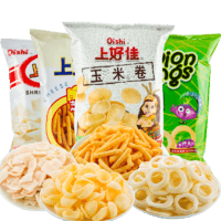 Oishi 上好佳 鲜虾片洋葱圈玉米卷80g*3包