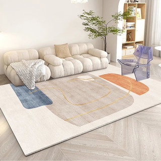 KAYE 客厅地毯家用茶几垫子沙发大面积卧室房间加厚轻奢高级满铺床边毯 LUX-T25 120x160 cm