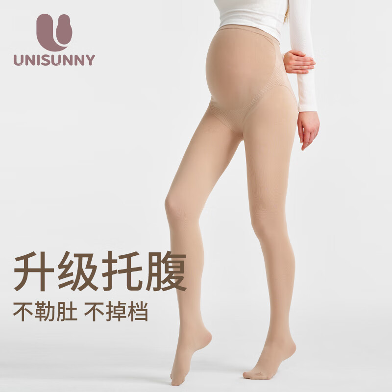 unisunny打底裤肉色光腿春秋款打底袜高腰托腹连裤袜放走光丝袜 肤色【连脚】 均码