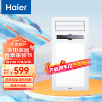 海尔（Haier）浴霸大功率双摆页等离子除菌数显暖风机照明风暖浴霸适用集成吊顶 【】Z8U1