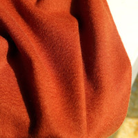 aiurtruuttiAIu意奢纯山羊绒围巾 客供阿尔巴斯水波纹 男女窄版冬季 红糖色
