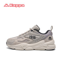 卡帕（Kappa）老爹鞋漫步者一代男子运动鞋厚底增高休闲鞋 冷灰色 41 冷灰色/冬日白
