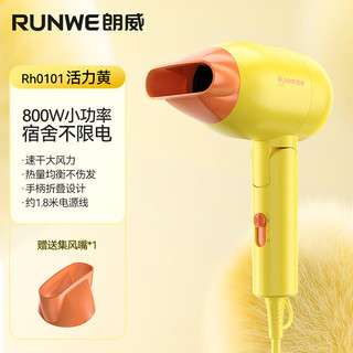 RUNWE 朗威 电吹风机家用大功率速干可折叠式吹风机冷热 普通装 Rh0101(800W)