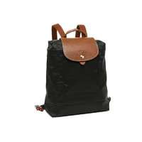 珑骧（LONGCHAMP）帆布背包 Le Pliage Original 女式大容量双肩背包双模式1699 089 001 BLACK