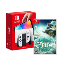 百亿补贴：Nintendo 任天堂 日版 Switch OLED 游戏主机 白色+《塞尔达传说：王国之泪》