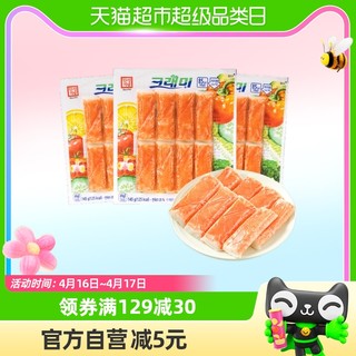 88VIP：客唻美 韩国进口客唻美蟹味棒蟹柳蟹肉棒145g*3袋零食火锅