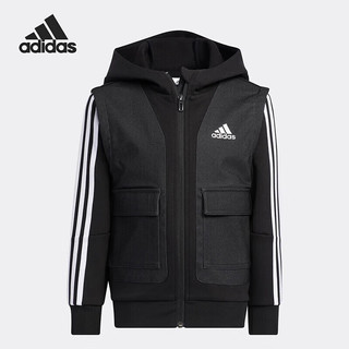 adidas男女青少年夹克冬季运动外套 HM9619 128