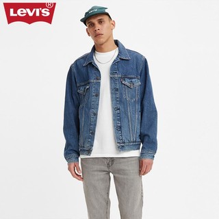 限尺码：Levi's 李维斯 春季男士修身牛仔外套夹克时尚潮流翻领上衣