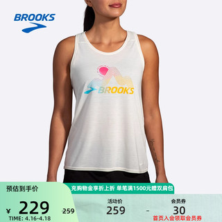 BROOKS 布鲁克斯 跑步上衣女士运动背心透气速干专业马拉松健身训练