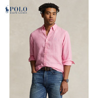 Polo Ralph Lauren 拉夫劳伦 男装 24年春经典版型亚麻衬衫RL18092 670-亮粉色 M