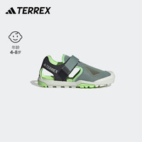adidas CAPTAIN TOEY 2.0魔术贴徒步包头凉鞋儿童阿迪达斯TERREX 绿色/黑色 36.5码