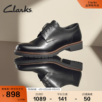 Clarks其乐男鞋Batcombe Hall 英伦风德比商务正装皮鞋 黑色 40 黑色261275497