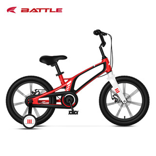 BATTLE 邦德富士达 儿童自行车16寸3-6岁中大童小单车带辅助轮男童