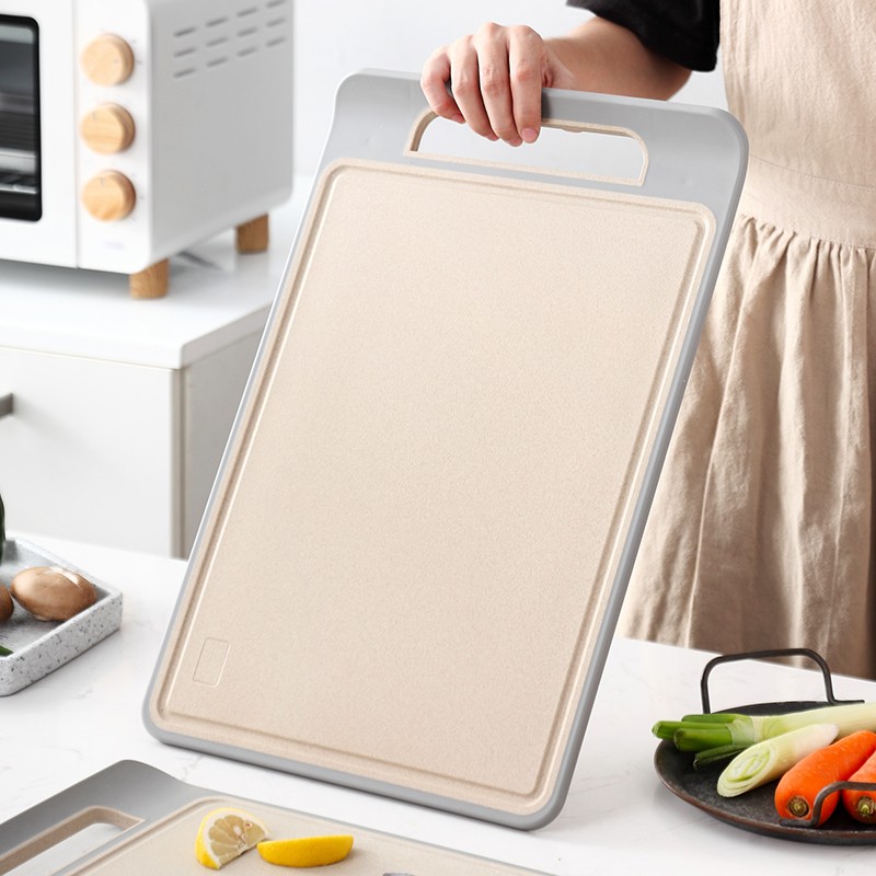 耐持菜板小麦秸秆砧板家用切菜板厨房案板切水果粘板占板面板 大号