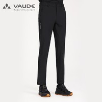 巍德（VAUDE）户外运动男早春防风防泼水休闲旅行舒适徒步登山软壳长裤男士裤子 VAUDE黑 L