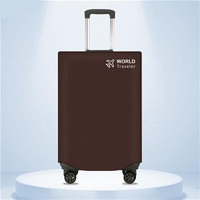宛桐行李箱保护套旅行箱套箱拉杆箱防尘罩皮箱套耐磨打包带加厚防 咖啡色 20寸是套子