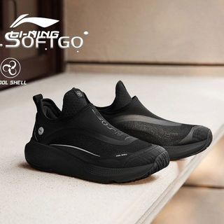 LI-NING 李宁 休闲鞋2024夏季潮流SOFT GO反光透气清凉运动鞋