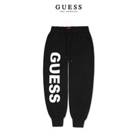 GUESS 盖尔斯 logo束脚系带休闲长裤-X2OQ28R2Q41