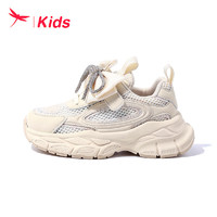 红蜻蜓红蜻蜓儿童24年运动鞋女童运动休闲跑鞋 米色 26-37 31