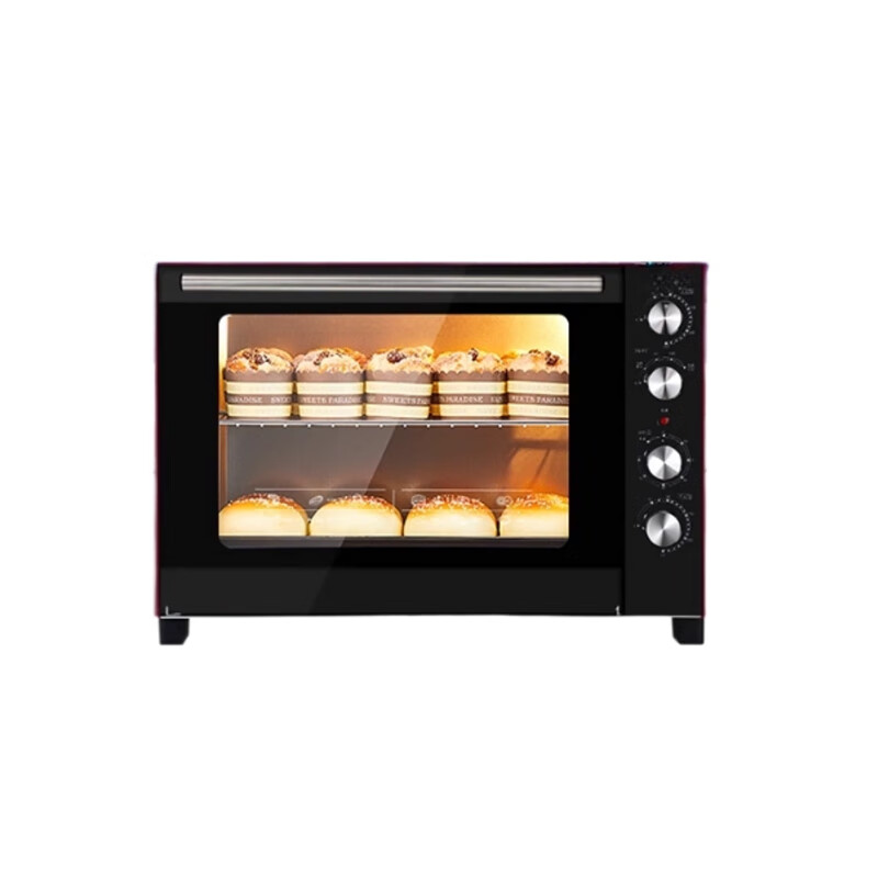 苏勒   烤箱家用70L大容量风炉平炉一体私房烘培蛋糕月饼商用发酵电烤箱   黑色