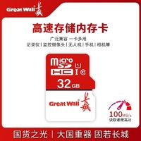 Great Wall 长城 G2高速内存卡256G记录仪128G监控摄像64G手机sd相机存储卡