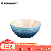 LE CREUSET 酷彩 炻瓷餐具创意果盘碟沙拉水果菜盘家用汤碗 13cm韩式汤碗海军蓝