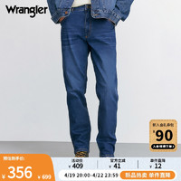 Wrangler 威格 THERMOLITE®保暖深蓝色803Greensboro男直筒牛仔裤