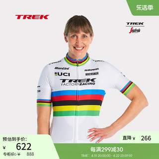 TREK 崔克 Factory Racing车队车迷世界冠军版SANTINI女短袖骑行服