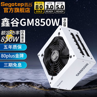 Segotep 鑫谷 电源 GM850W台式机电源模组电脑组件主机机箱 金牌全模GM850W冰山版支持ATX3.0