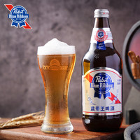 蓝带（PABST BLUE RIBBON）经典蓝带王 黄啤酒 938ml*6瓶 大瓶 整箱装 