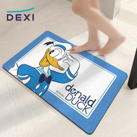 得喜（DeXi）科技绒浴室地垫 脚垫防滑吸水地垫卫浴50x80cm 你好唐老鸭