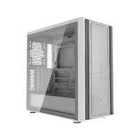 酷冷至尊（CoolerMaster）Box600升级版 白 ATX电脑中塔背插机箱 支持背插主板/冲孔前面板/钢玻侧板/双360水冷位