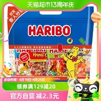 88VIP：HARIBO 哈瑞宝 德国牌哈瑞宝小熊橡皮糖虫虫软糖水果糖网红儿童糖果零食80g×4袋