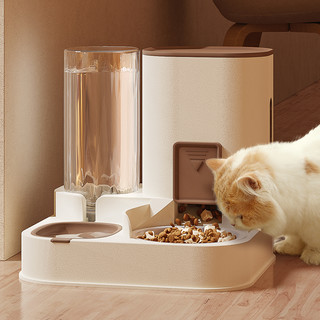 KimPets 猫碗双碗自动饮水自动喂食器猫盆食盆狗食盆狗碗喝水一体幼猫粮碗