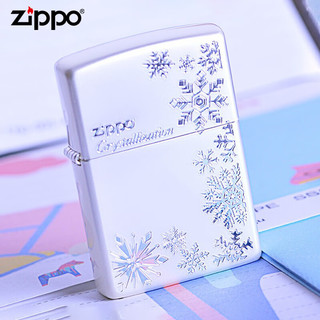 ZIPPO 之宝 芝宝煤油打火机 之宝原装进口日韩版雪花漫天飞舞情侣礼品礼物 漫天飞舞 ZBT-2-33B