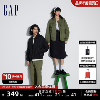 Gap 盖璞 男女装春季新款机能风飞行员夹克外套876979