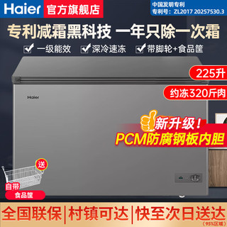 Haier 海尔 225升 钢板内胆 冷冻柜