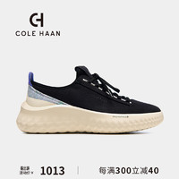 COLE HAAN 歌涵 colehaan歌涵女鞋蒲公英鞋撞色拼接系带平底休闲鞋运动鞋W065 黑色-W23065 36