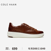 COLE HAAN 歌涵 colehaan/歌涵 男鞋休闲鞋 秋冬新款编织运动休闲鞋男C37129 棕色-C37129 41.5