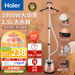 Haier 海尔 挂烫机家用2.5L大功率熨烫机手持立式蒸汽电烫斗衣物护理机服装店高温杀菌烫衣机电熨斗HGS-2510B