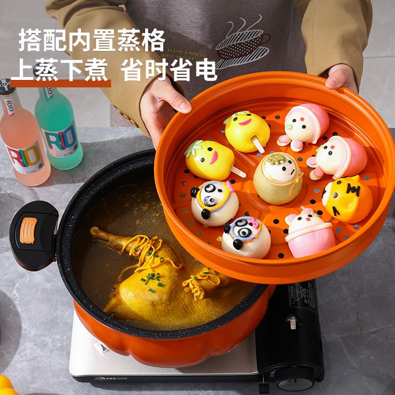 微压锅家用燃气电磁炉通用大容量胖墩墩高压锅南瓜压力锅不粘锅