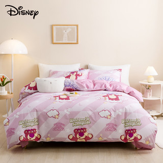 迪士尼纯棉四件套卡通床上用品床单被套枕套