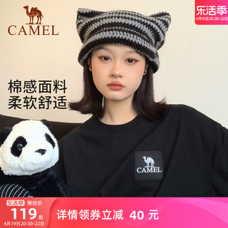 CAMEL 骆驼 户外短袖t恤女登山速干上衣男夏季宽松情侣运动半袖快干棉T恤