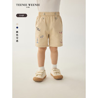 Teenie Weenie Kids小熊童装24夏季男宝宝宽松休闲百搭短裤 藏青色 90cm